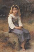 Adolphe William Bouguereau Meditation (mk26) France oil painting reproduction